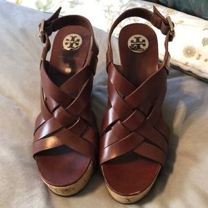 Tory Burch Adonis Crisscross Espadrille Wedges
